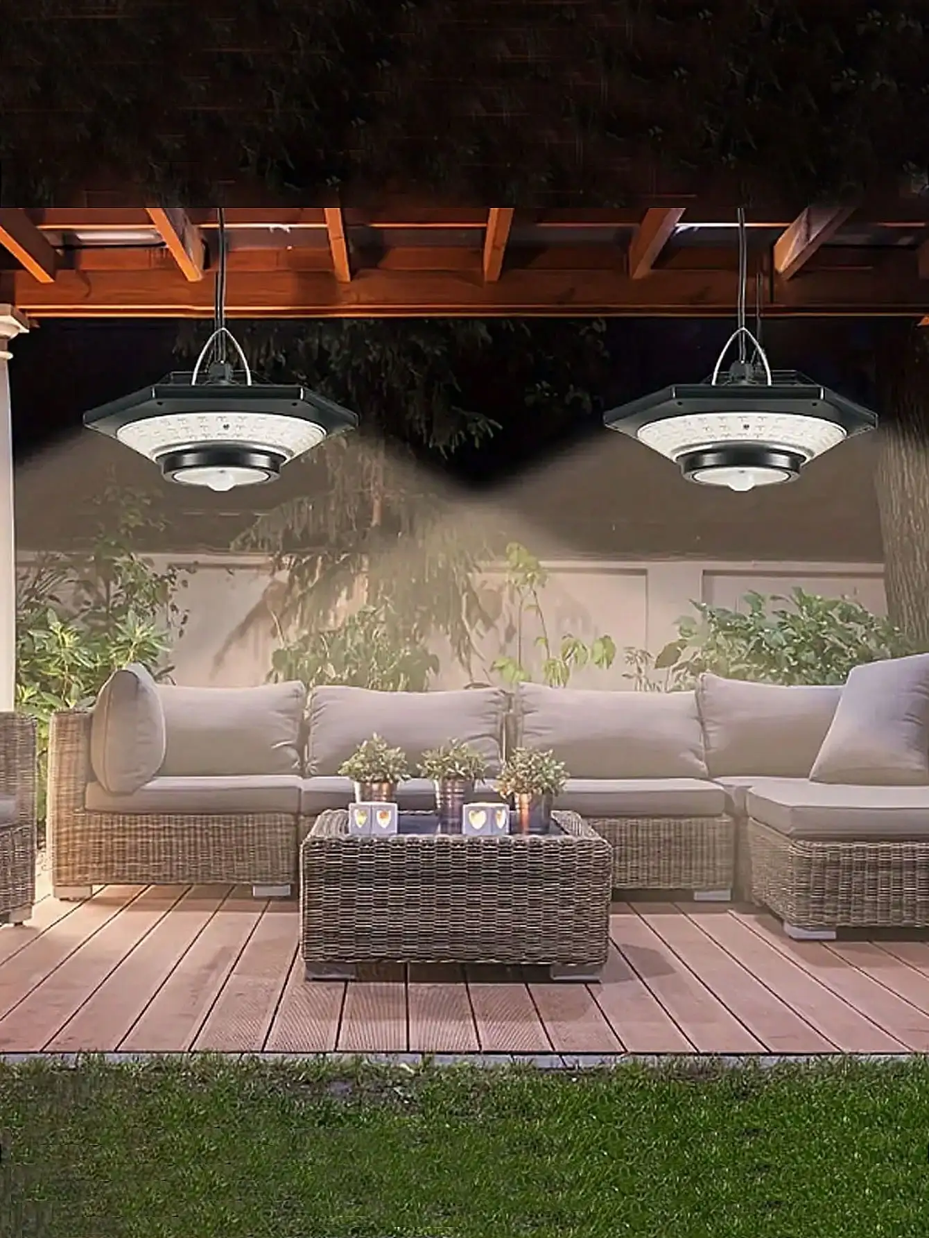 Imagem -04 - Solar Shed Pendant Light Diurno Disponível com Temperatura de Cor Modos de Iluminação para Gazebo