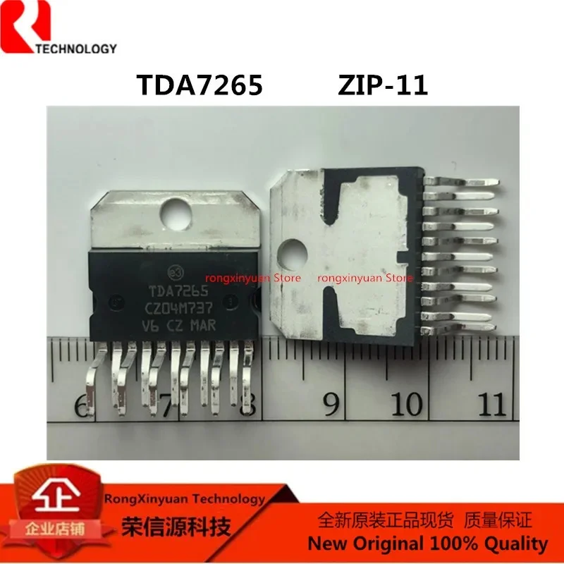 Zip-11アンプtda7265,mteとstby,25 25w,100% オリジナル,新品,輸入,バッチあたり2〜10個