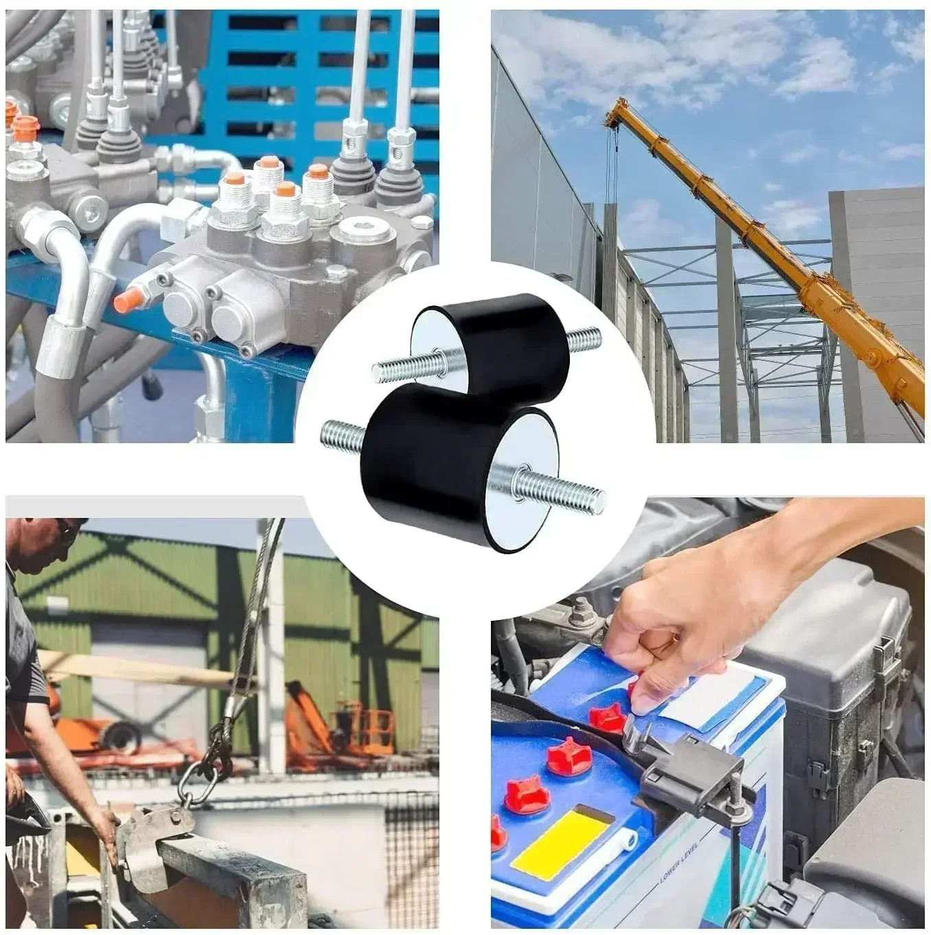 Engine Mount Shock Absorber For Electronic Components Household Appliances And Automotive Use With Noise Control