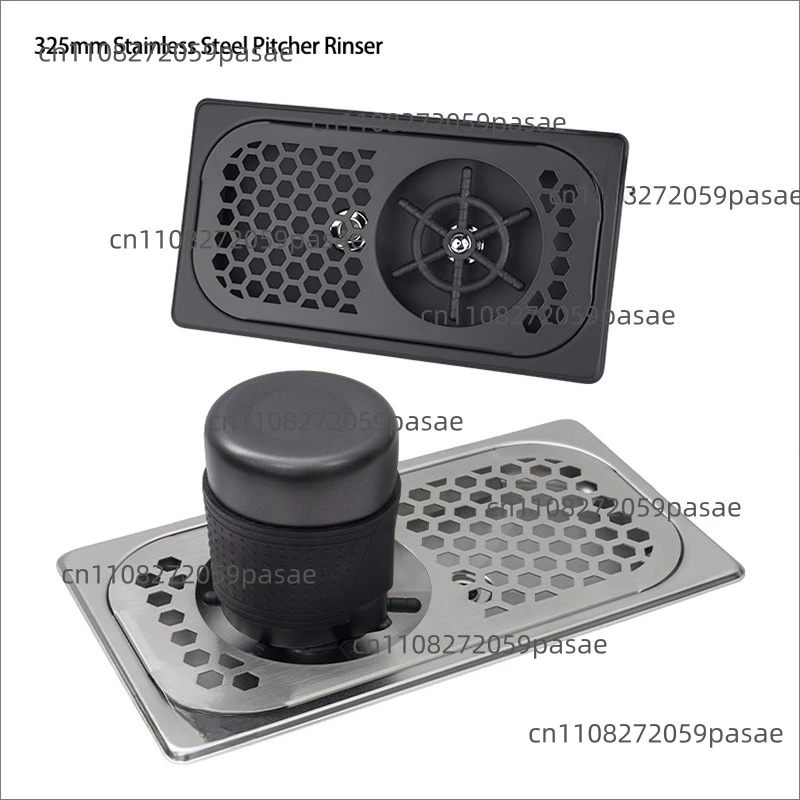 Stainless steel kitchen sink drip tray manual kettle water cup cleaner coffee shop bar tool