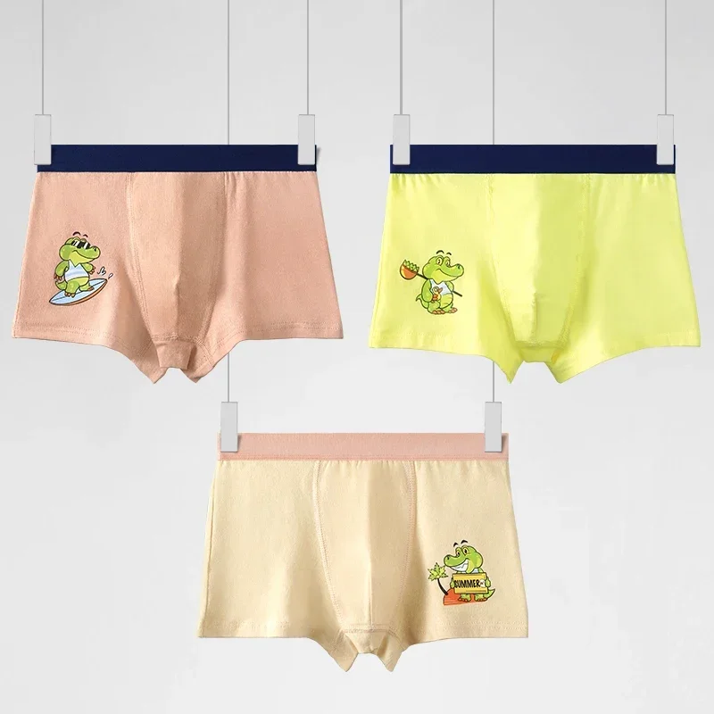 5-teilige Jungenunterwäsche, weiche Baumwolle für Kinder, flache Jungen-Shorts, Cartoon-Sommer-Unterhosen für Jungen, dünne Vier-Eck-Babyunterhosen