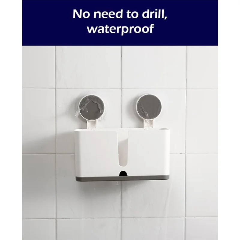 ABLK Łazienka Kuchnia Montowany na Ścianie Elektryczny Elektryczny Golarka do Zębów z Uchwytem na Główkę Szczoteczki Krem do Golenia i Tacka do Odprowadzania Pasta do Zębów