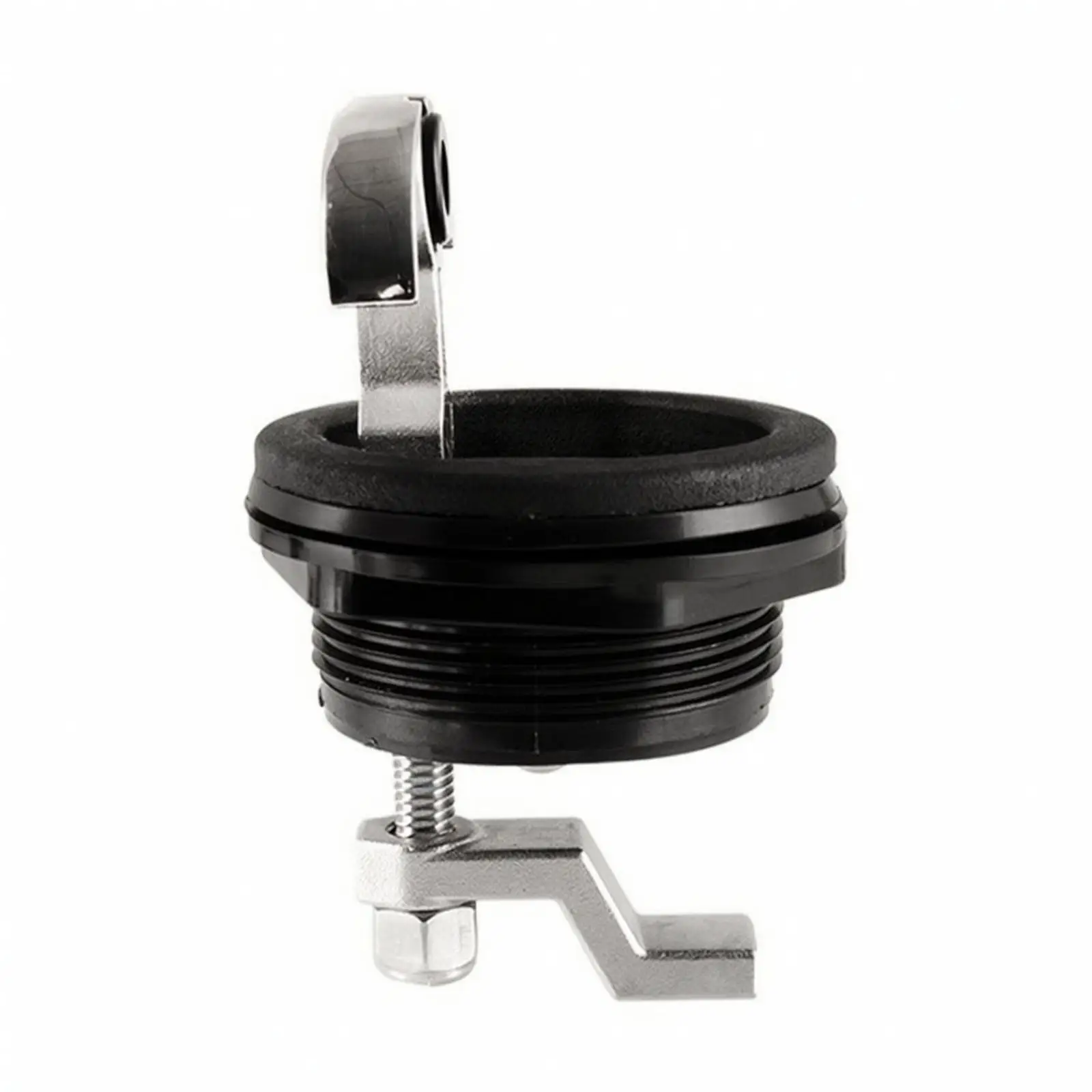 Flush Mount Nylon Deck Latch for Boat Cabinets with Rustproof 316 Stainless Steel Locking Arm