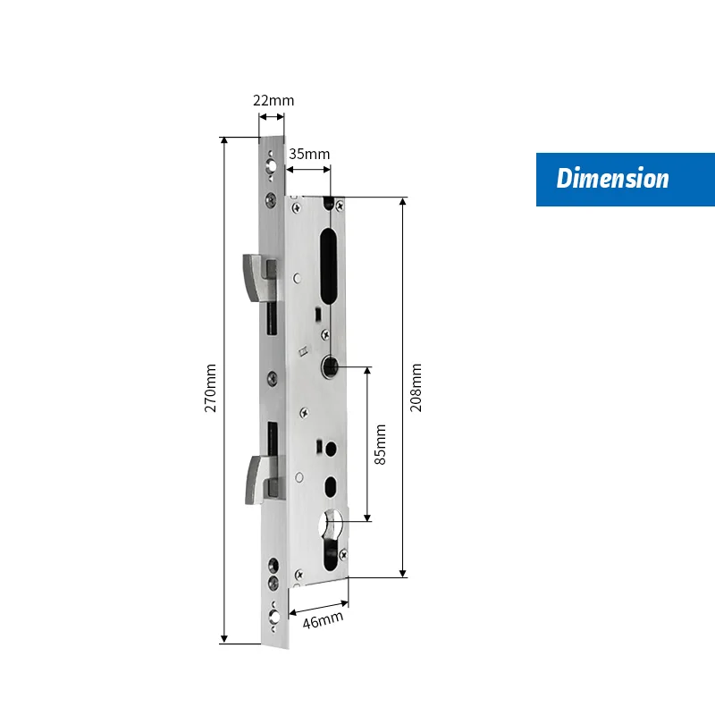 3585 sliding hooks European standdard Lock Mortise for Security Wooden Metal Aluminum sliding door