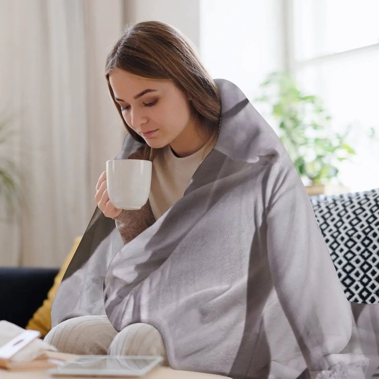 جديد Hyunlix رمي بطانية الأرائك الفانيلا الحرارية للسفر أزياء الأرائك البطانيات