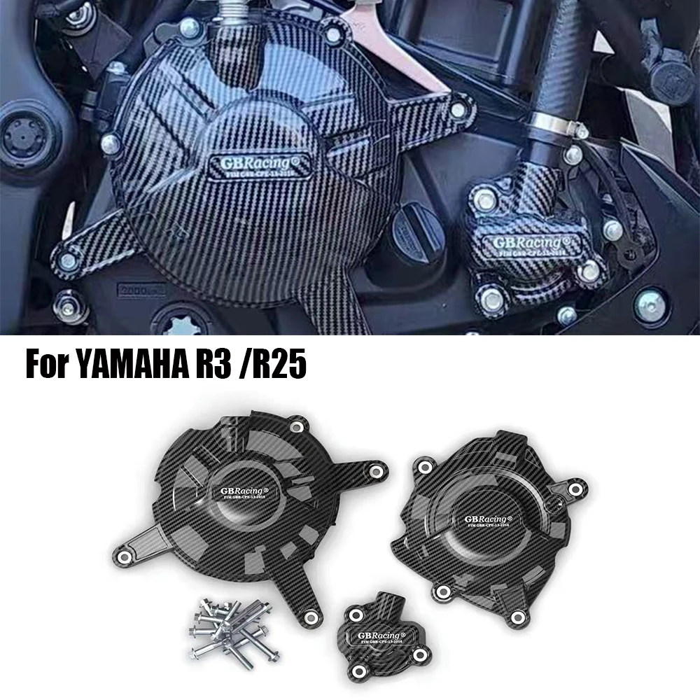 

For YAMAHA R3 /R25 2015-2022 MT-25 MT-03 2016-2022 Motorcycle Engine Hood Protective Shell Accessories 2015-2022
