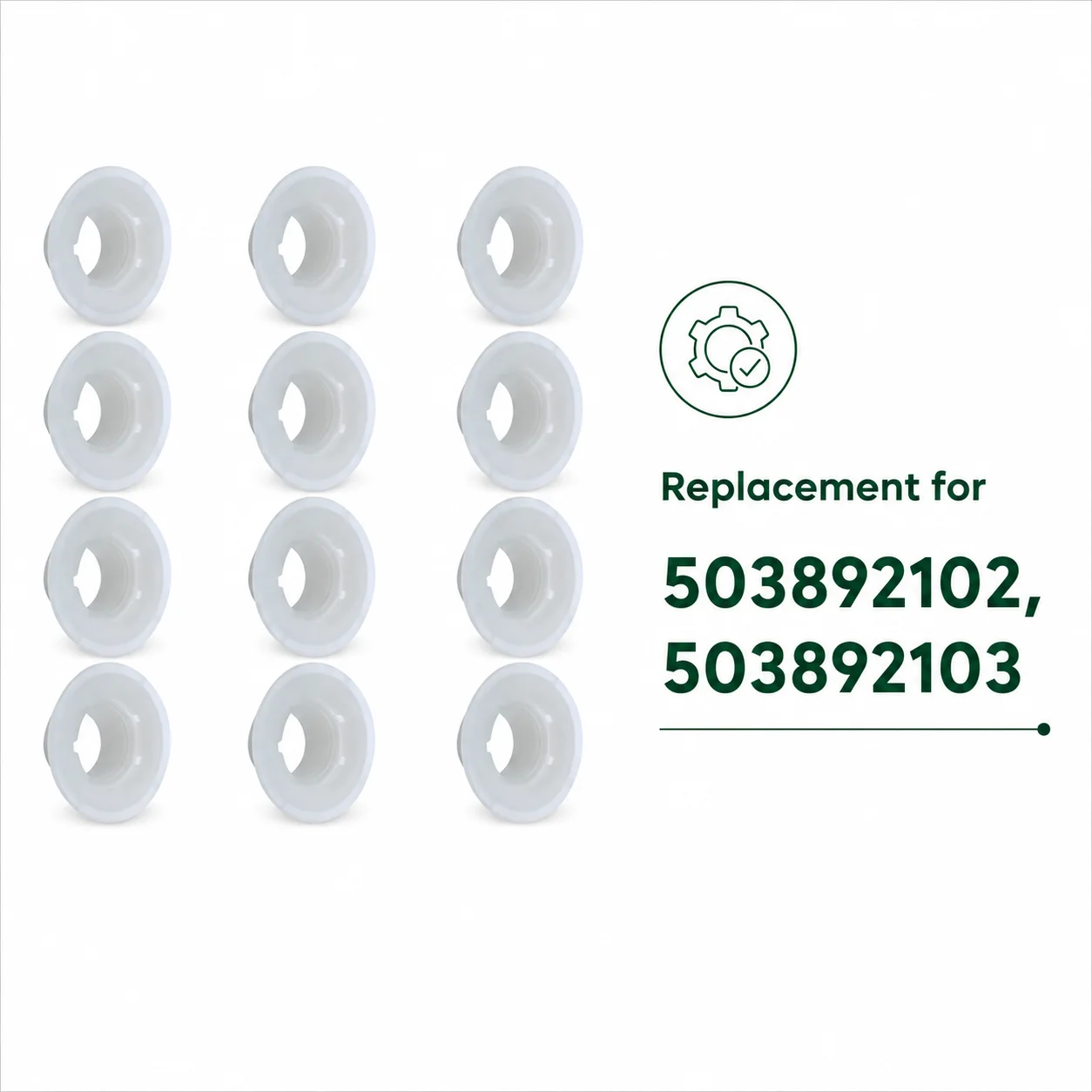 10Pcs Worm Gear Oiler Pinion Replacement For Husqvarna 353/351/346XP/340/345/350/445/450 Saw Parts 503892102 503892103 0.325 7T