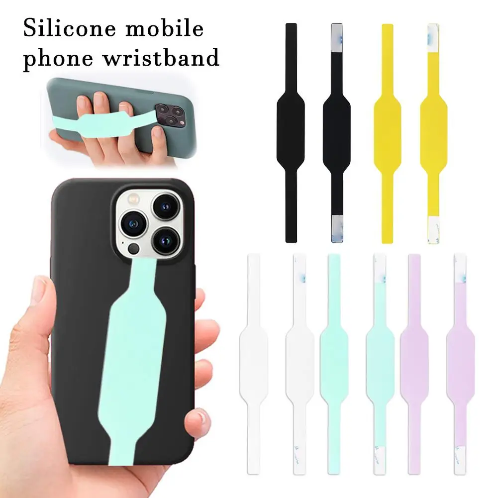 Mobile Phone Case Portable Wrist Strap Silicone Elastic Cord Suitable For Mobile Phone Cover Silicone Anti-drop Lanyard D0T4