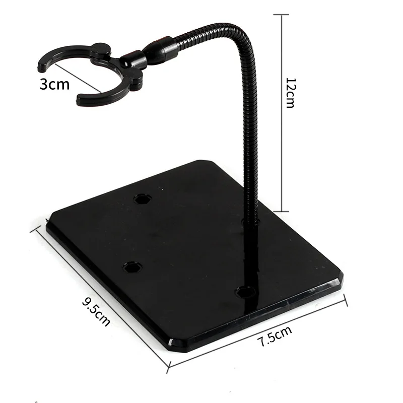 Action Figure Stand with Adjustable Metal Support Arm Display Holder Stand Base for HG RG SD SHF Gundam 1/144 Doll and Toys