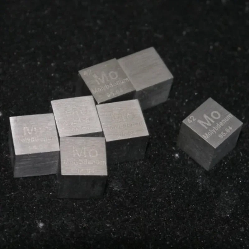 10mm Molybdenum Mo Cubic Periodic Table Cube 99.93% Pure Molybdenum Cubic Metal Gift Rare Metal Molybdenum Element Block Sample