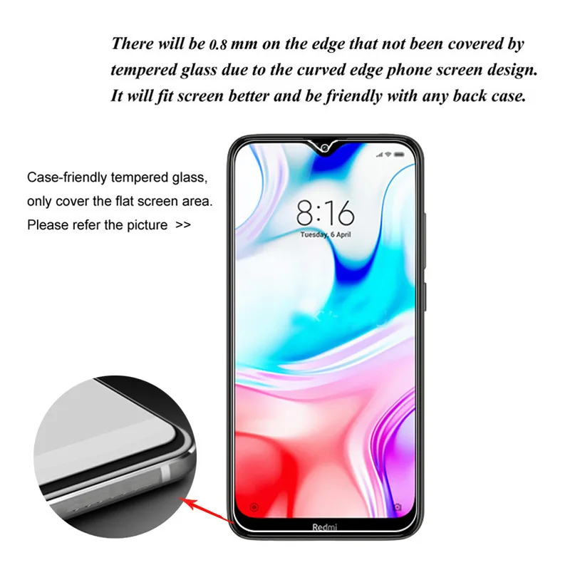 3 Piezas Vidrio Templado para Xiaomi Redmi Note 11 12 Pro Plus 5G 9S 10S 11S Note 10 9 8 Pro 10C 9A 8 Protector de Pantalla 2