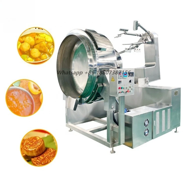 Stainless Steel 304  Industrial Planetary Paste Food Grain Cooking  Machine Mixer