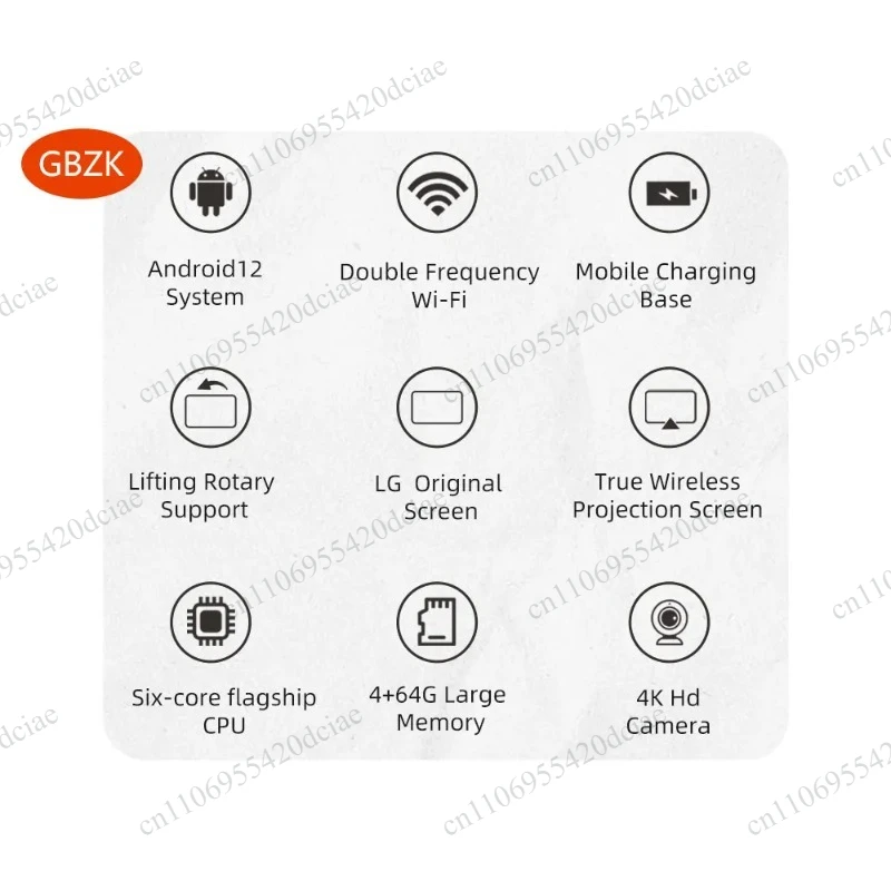 Android System Portable Display Screen Can Move Freely. 32 Inch Game Monitor, Smart TV, Touch Screen, TV, Mobile