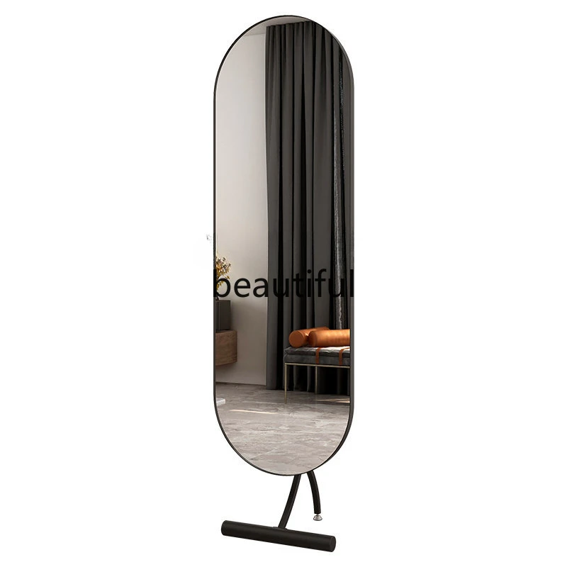 

Full-Length Mirror Floor Girls' Bedroom Removable Dressing Cloakroom Italian Mirror