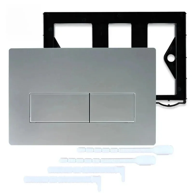 

Серебряный привод с двойным смывом, кнопки для унитаза, скрытые настенные баки, смывные панели, запасная часть для ванной комнаты Sigma