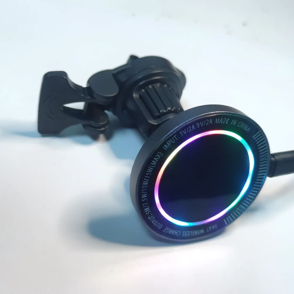 15W Fast Wireless Charging Car Mount Phone Holder Stand For Smartphone Metal Auto Accessory Navigation Tool