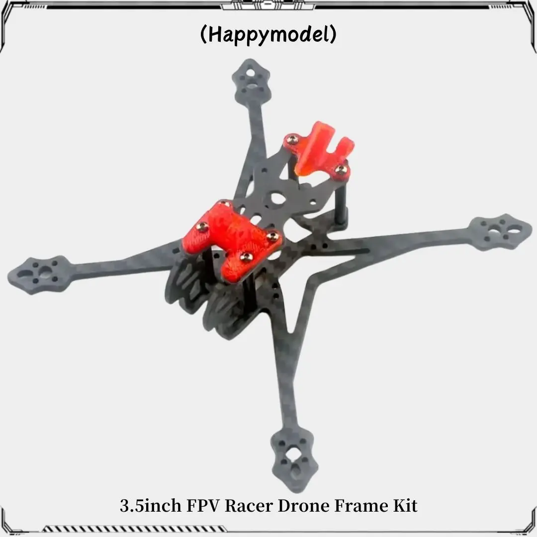 Analyste de cadre en fibre de carbone pour quadrirotor RC, mod yModel Crux35, haute définition, FPV, 3.5 pouces, pièces RC