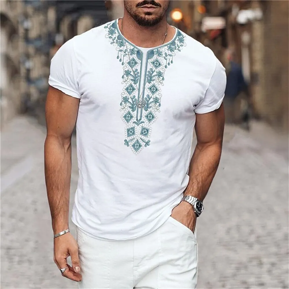 Africa Ethnic T-Shirts African Dashiki 3D Printed Men Women Fashion Streetwear Oversized Short Sleeve T Shirt Tees Tops Clothing