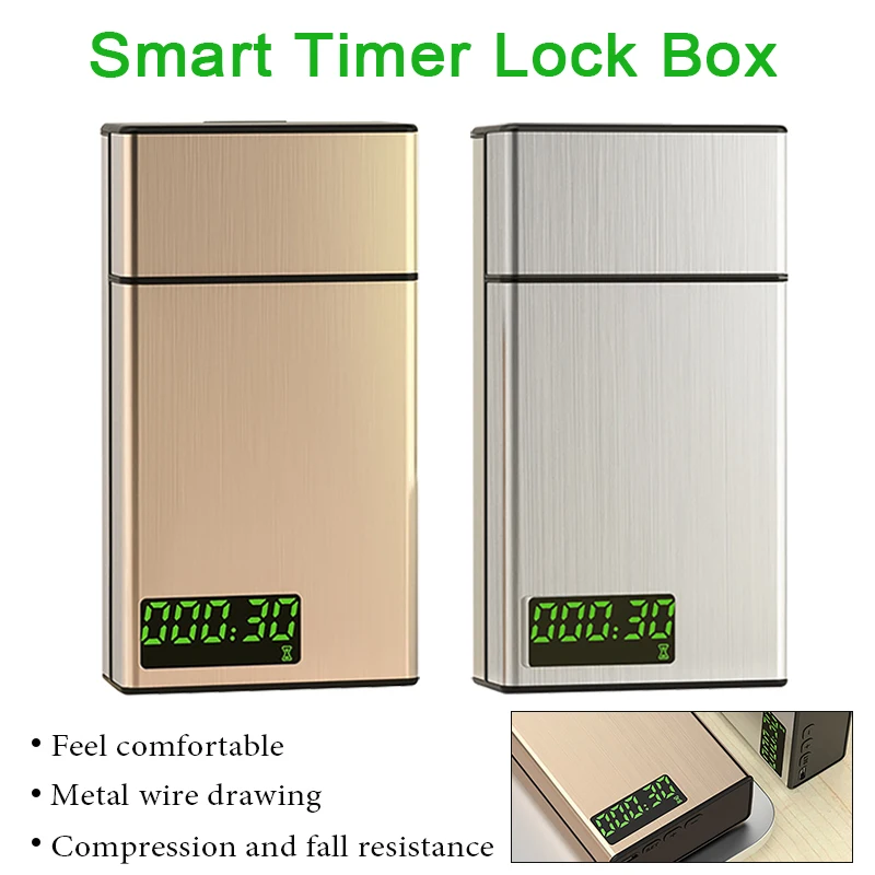 Smart Smoking Cessation Box Auxiliary Smoking Cessation Smoke Control Artifact Timing Lock LED Display Smoking Control Device
