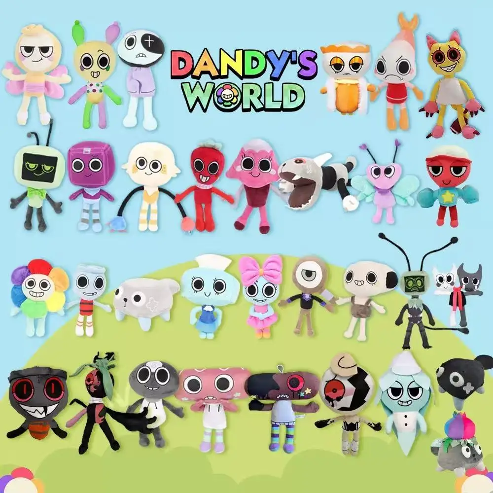 

New hot Dandy's World Plush Cute Dandy World Scrap Stuffed Horror Game Goob Pebble Plushie Soft Pillow Doll Children Gifts Doll