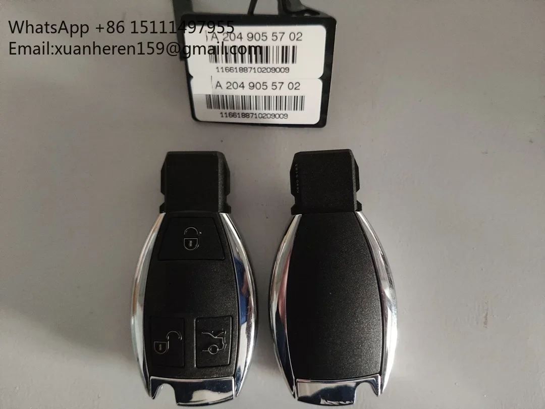 

CN002061 OEM 2x New Original Key for Benz with FBS3 System Keyless Go 434mhz FCC A204 905 57 02 Key FOB Part Number K6905183