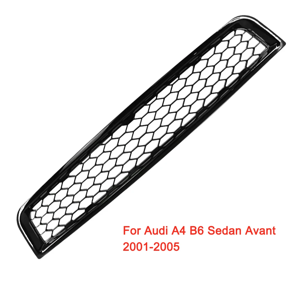 

Car Front Bumper Fog Lights Grille Cover Glossy Black for Audi A4 B6 Sedan Avant 2002 2003 2004 2005 8E0807647 8E0 807 647