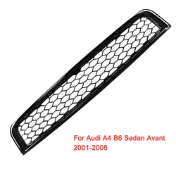 Car Front Bumper Fog Lights Grille Cover Glossy Black for Audi A4 B6 Sedan Avant  2002 2003 2004 2005 8E0807647 8E0 807 647