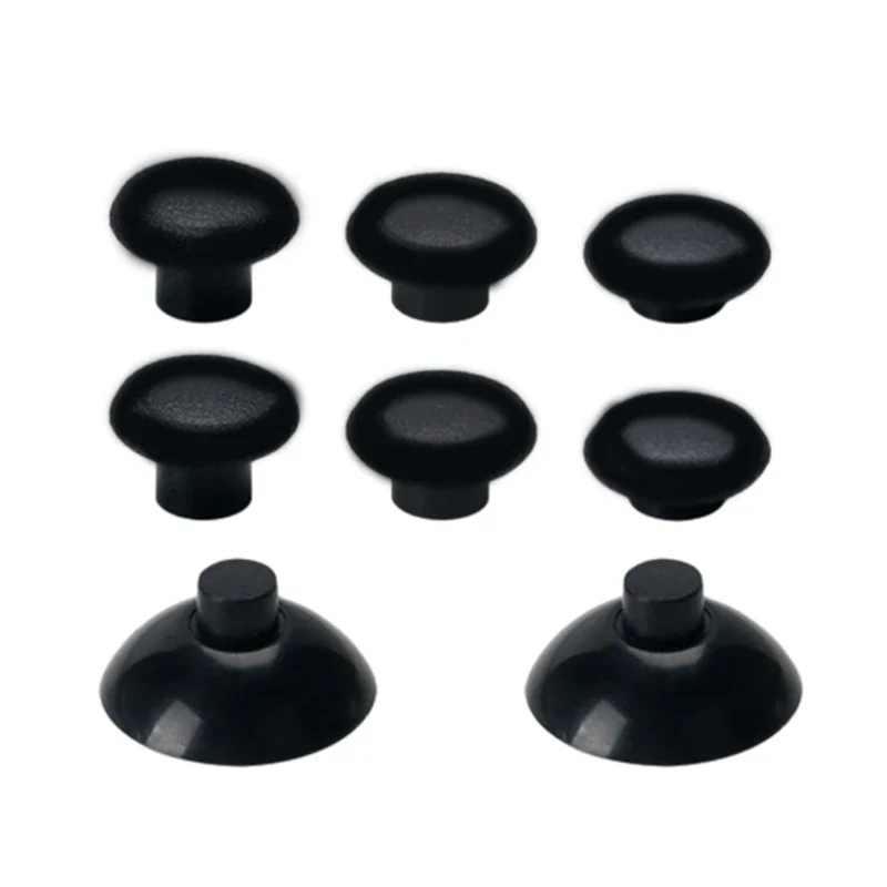 8-in-1 Black 3D Joystick Caps Adjustable Ergonomic Thumbstick for PS5 Gaming Controller Improve Gaming Experience