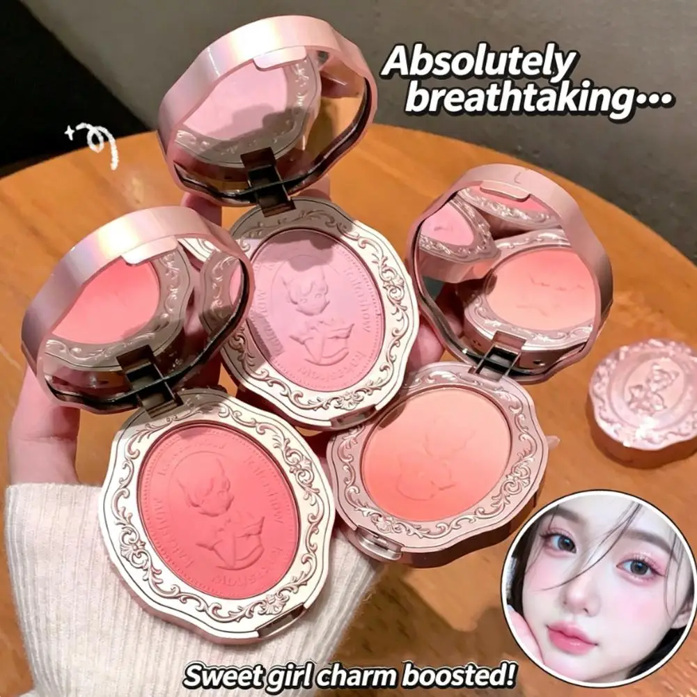 Vintage Blush Palette Relief Mist Color Blush Natural Tender Delicate Hold Makeup Low Saturation Female Blush Cream