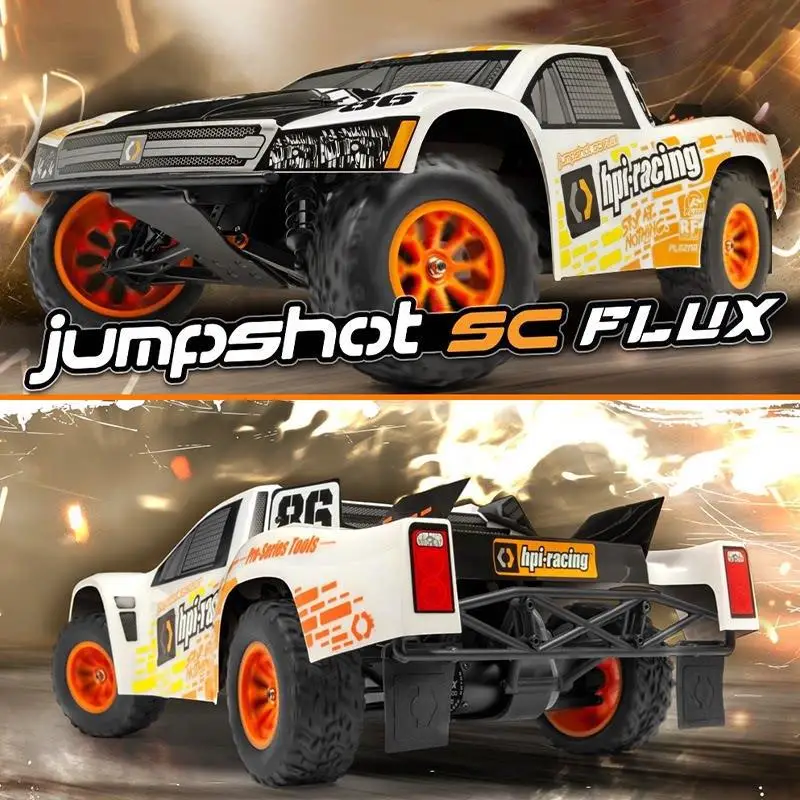 Hpi Racing Jumpshot Sc Flux Rc Remote Control Car 1 10 160031 Electric 2Wd Off Road Short Course Truck Outdoor Racing Hobby