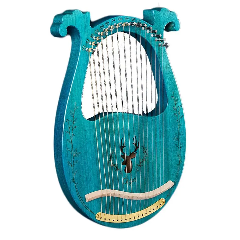 

Струны для начинающих Lyre Harp, деревянный музыкальный инструмент для начинающих, 16 струн Lyre Harp Plate Lyar струнный инструмент