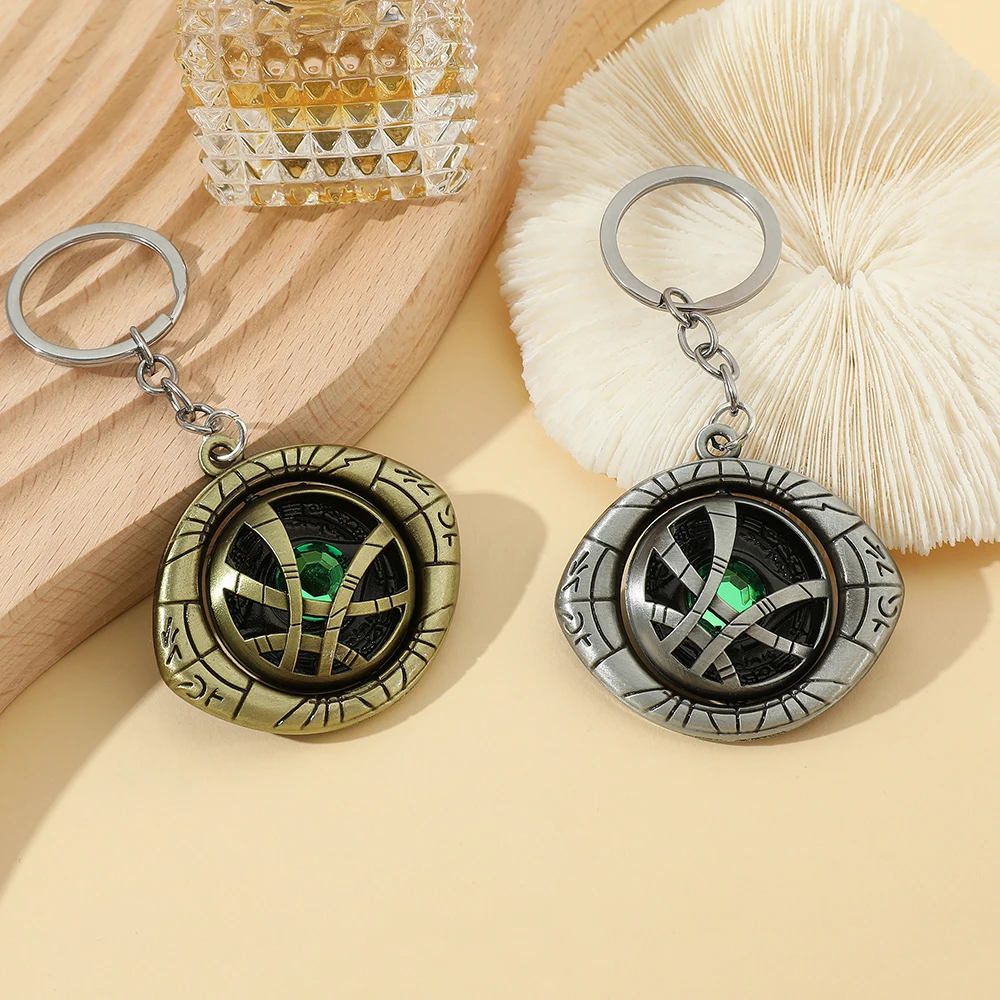 Avengers Doctor Strange Drehbarer Schlüsselanhänger - Auge von Agamotto Modischer Cooler Superhelden-Autoschlüsselanhänger Zubehör Geschenk für Fans – Detail 5