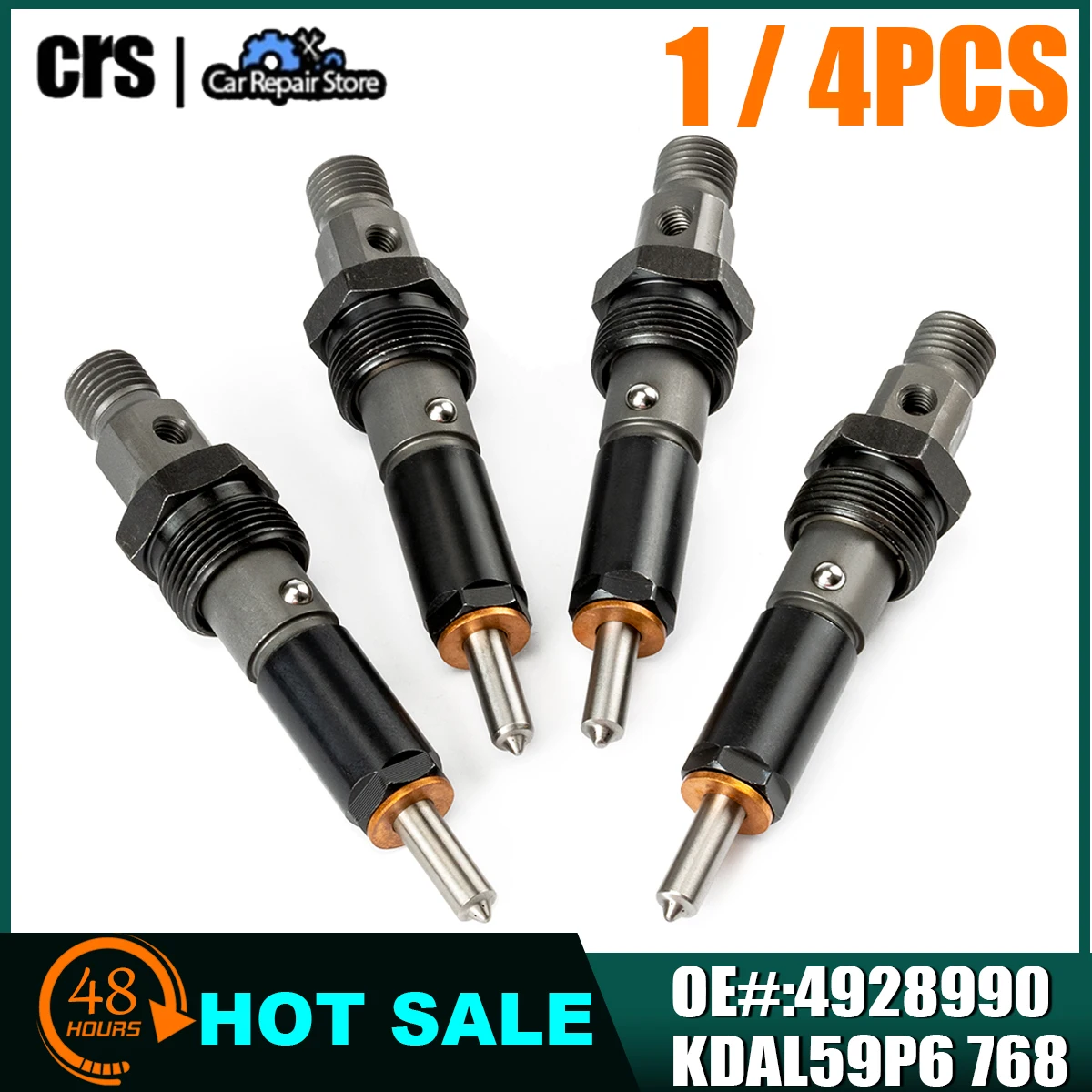 1/4PCS 4928990 4BT Engine Parts Fuel Injection Common Rail Injector for Cummins for Dodge Ram 3802689 KDAL59P6 768 390KAL59P6