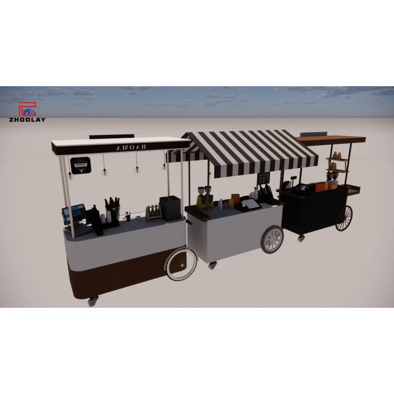 custom.Fast Food Handcart On Wheels Commercial Food & Beverage Bakery Coffee Books & Toys Shop