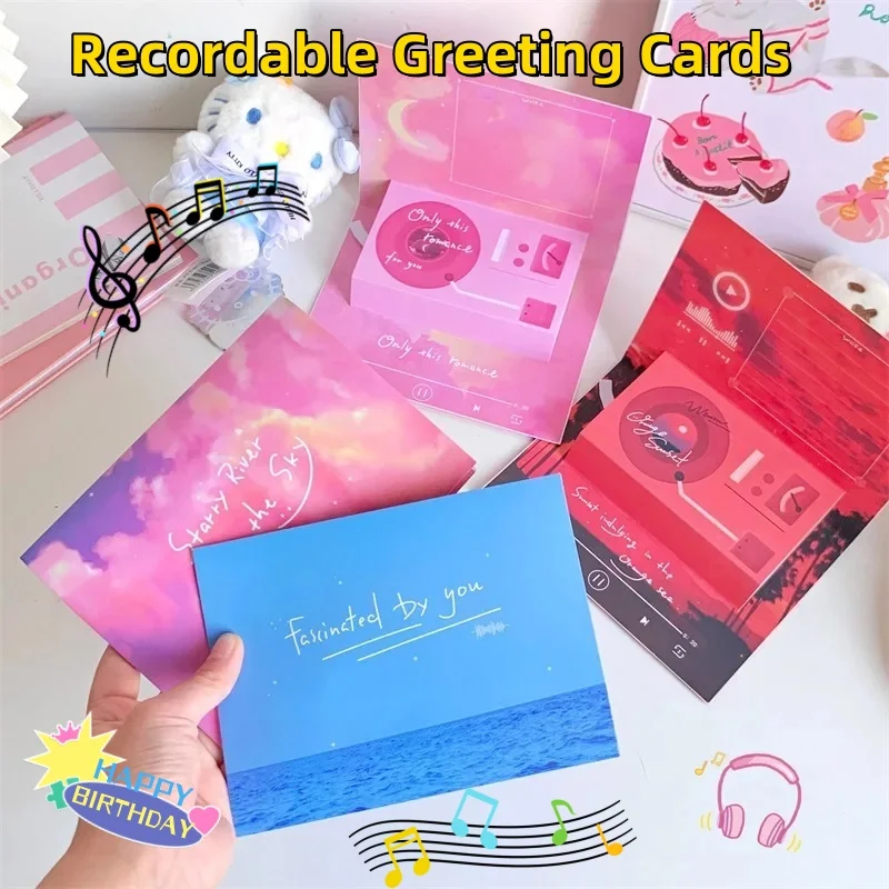 

Special Greeting Card With Recordable Recorder Diy Greeting Post Card Sound 30 Seconds Voice Chip Audio Recorder Music Birthday