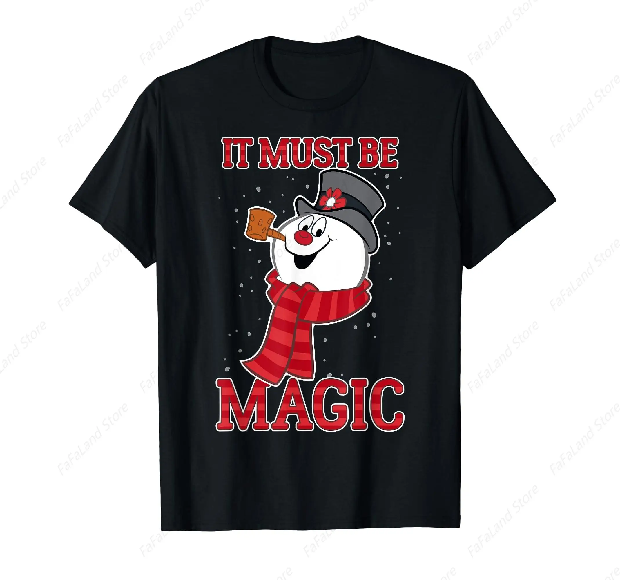 Frosty The Snowman It Must Be Magic T-Shirt for Men Women Cotton Summer Top Tee