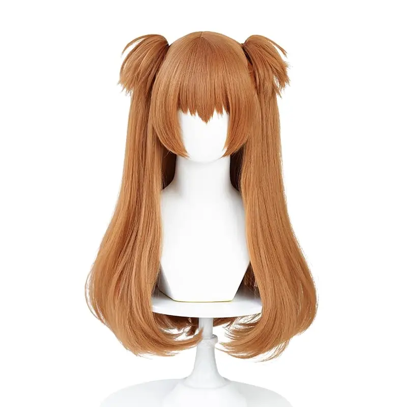 

Аниме EVA Аска Лэнгли Сорю Косплей Парик Оранжевый Коричневый Парик Термостойкие Волосы Аска Лэнгли Сорю Косплей Шпилька Реквизит