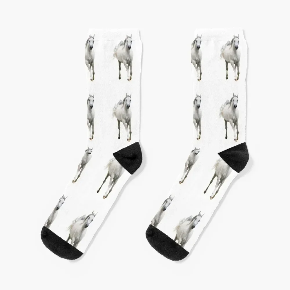 Beautiful arabian horse Socks winter hiphop luxe custom Designer Man Socks Women's