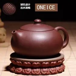 Handmade Chinese Yixing Teapot, Pure Hand, Colorful Mud Painted, Plum Fragrant, Xi Shi Pot, Purple Clay, 188 Ball Hole, 160ml