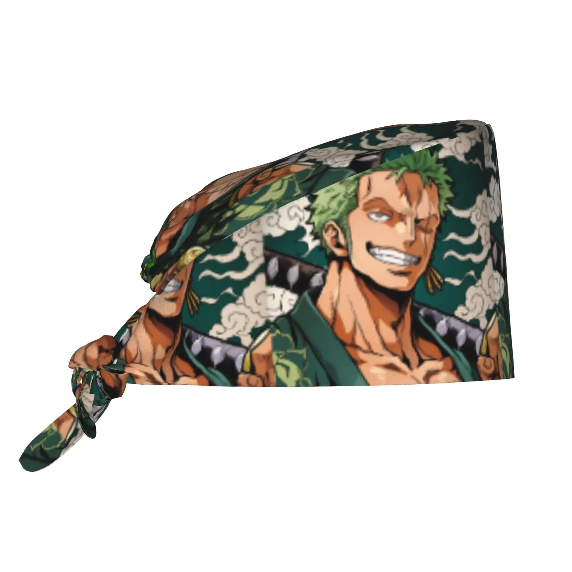 Custom One P-Pieces Zoro Manga Hot Medical Staff Scrubs Hat Unisex Comics  Doctor Nursing Surgical Cap Scrub Caps