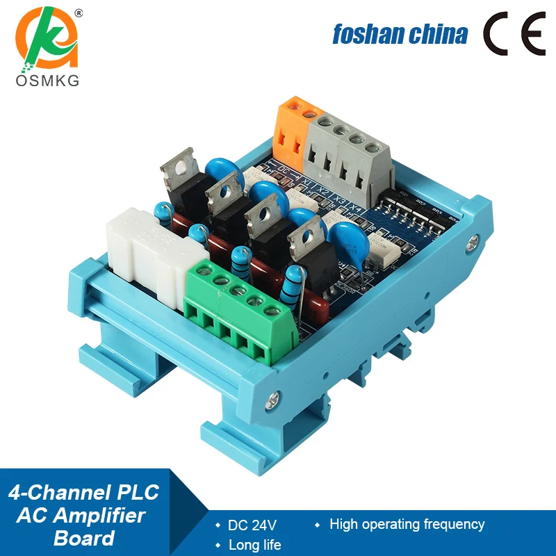 4-Channel AC Amplifier Board Short Circuit Protection Optocoupler Isolation Contactless Current Amplifier Board