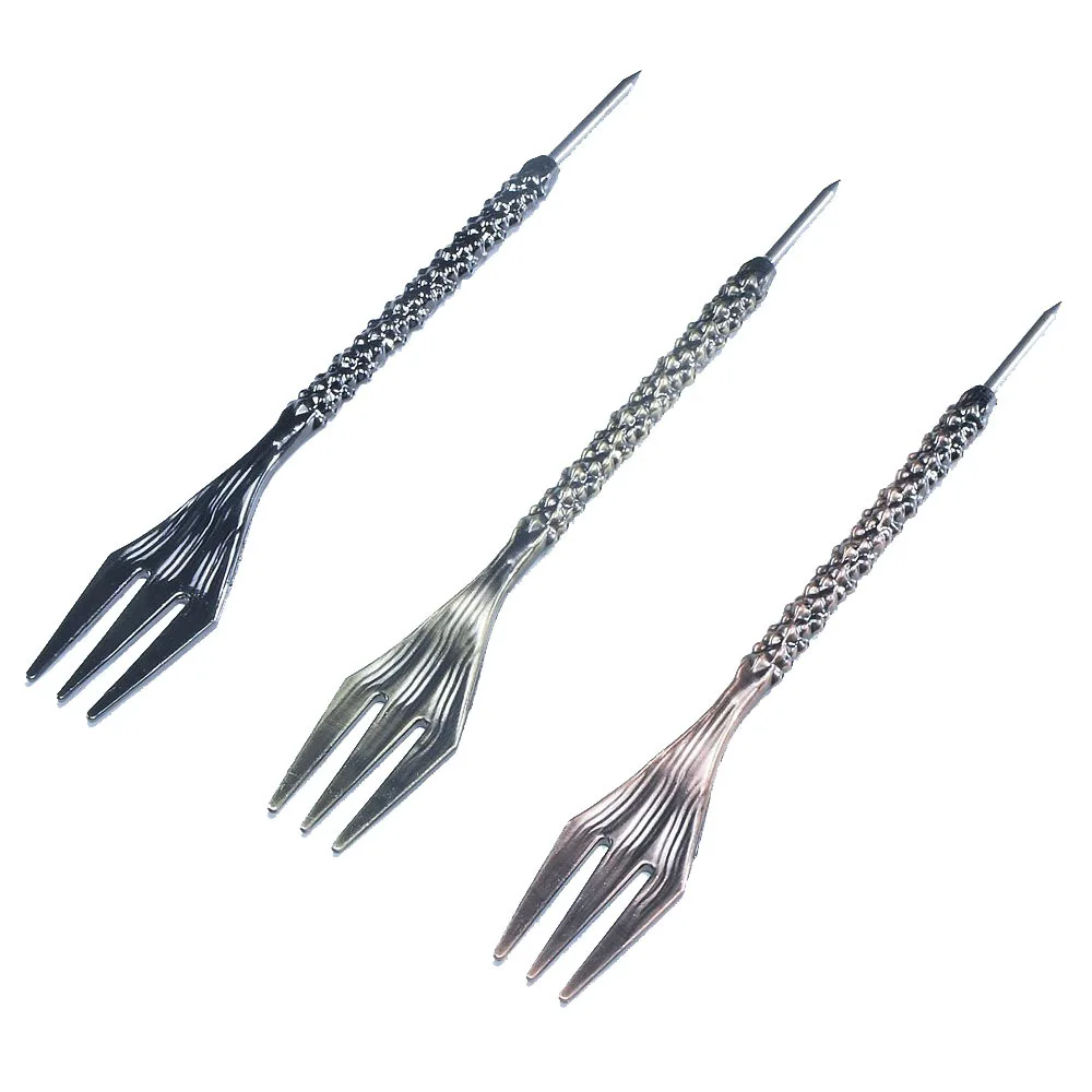 2PCS Metal Hookah Accessories Cigarette Fork Arabic Hookah Shisha Accessories Forks Cut Tobacco Pipe Tobacco