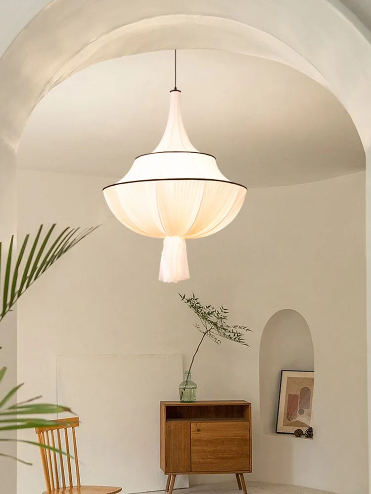 Design Pendant Lights Living Room Restaurant Cloth Chandelier Suspend Lamp Bedroom Decor Indoor