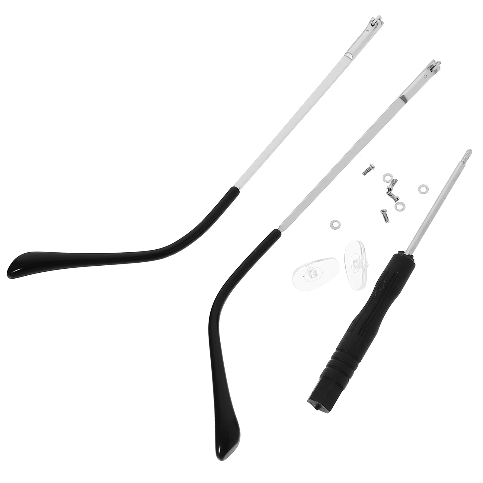 

1 Pair Silver Spring Leg Accessories for Glasses Arm Legs Replacement Universal Fit Metal Eyeglasses Repair Kit Parts