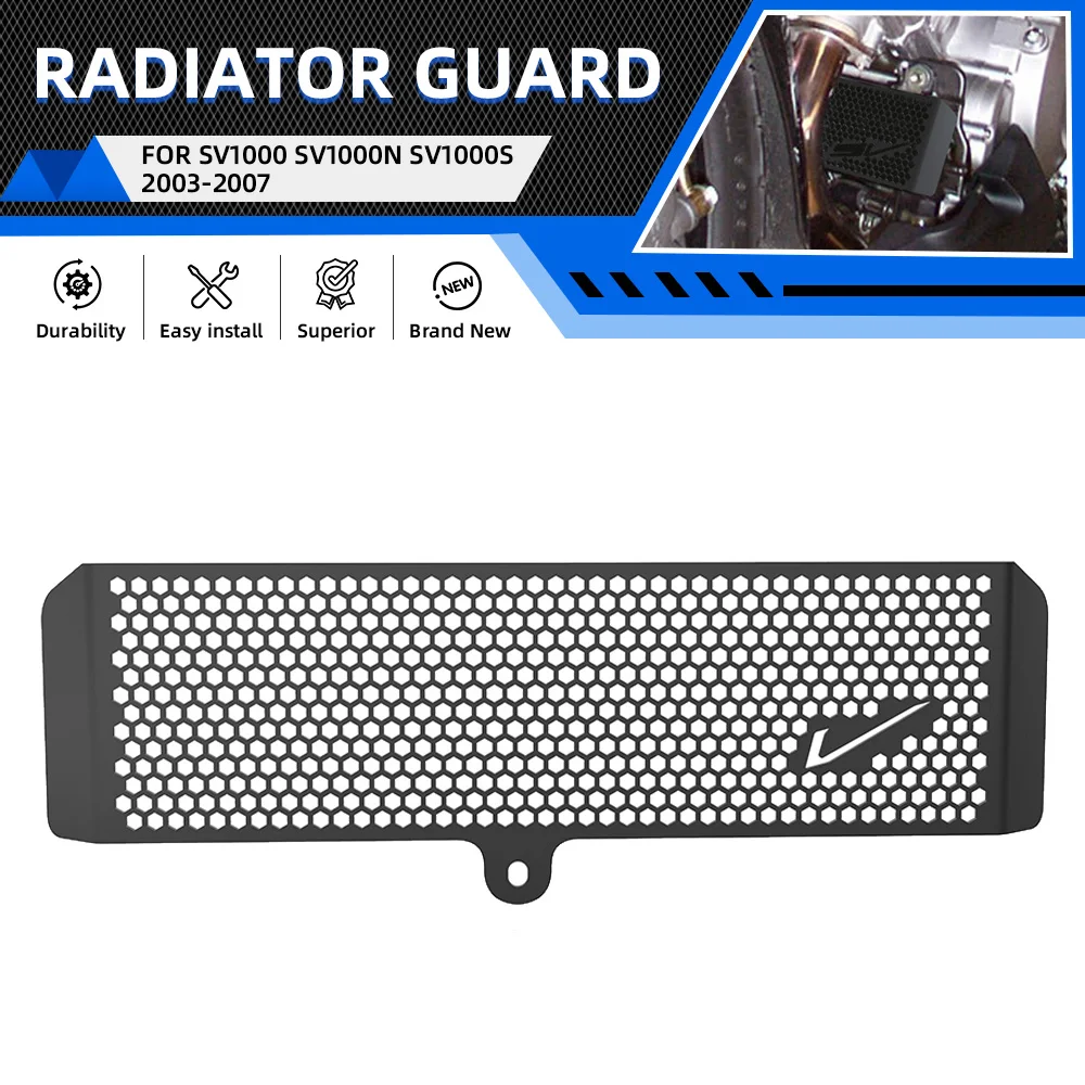 

For SUZUKI SV1000 SV1000N SV1000S 2003-2004-2005-2006-2007 Parts Radiator Cover Water Tank Cooler Grille Guard Fairing Protector