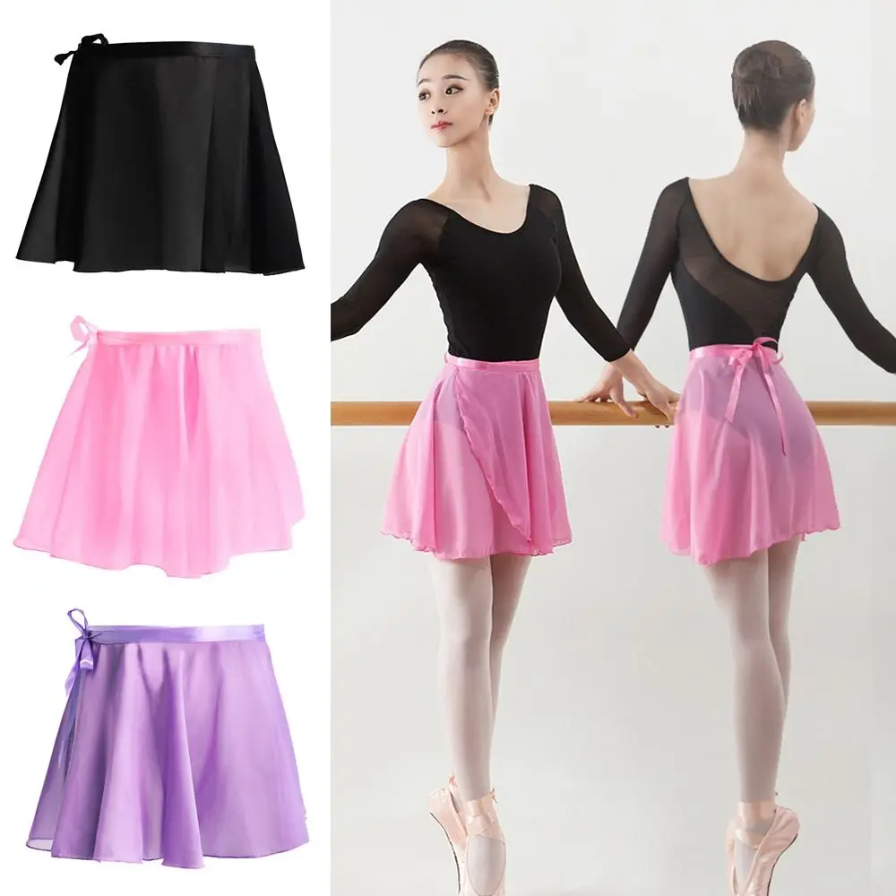 Minirokjes Tutu Pure Kleur Praktijk Turnpakje Dansrokken Rok Ballet Kanten Chiffon Rokken Ballet Rokken Dansjurk