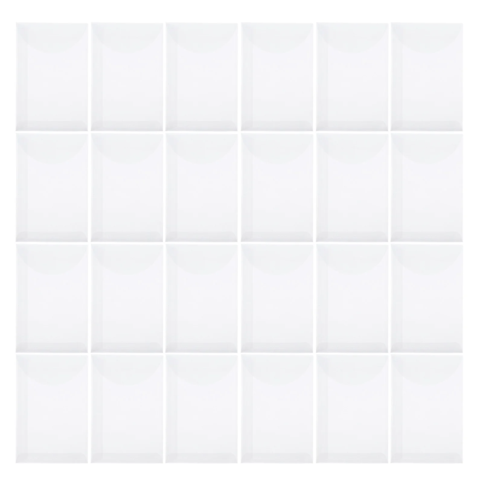 

50 Pcs Paper Bag Flat for Envelope Button Packaging Bags Style Semi-transparent Litmus