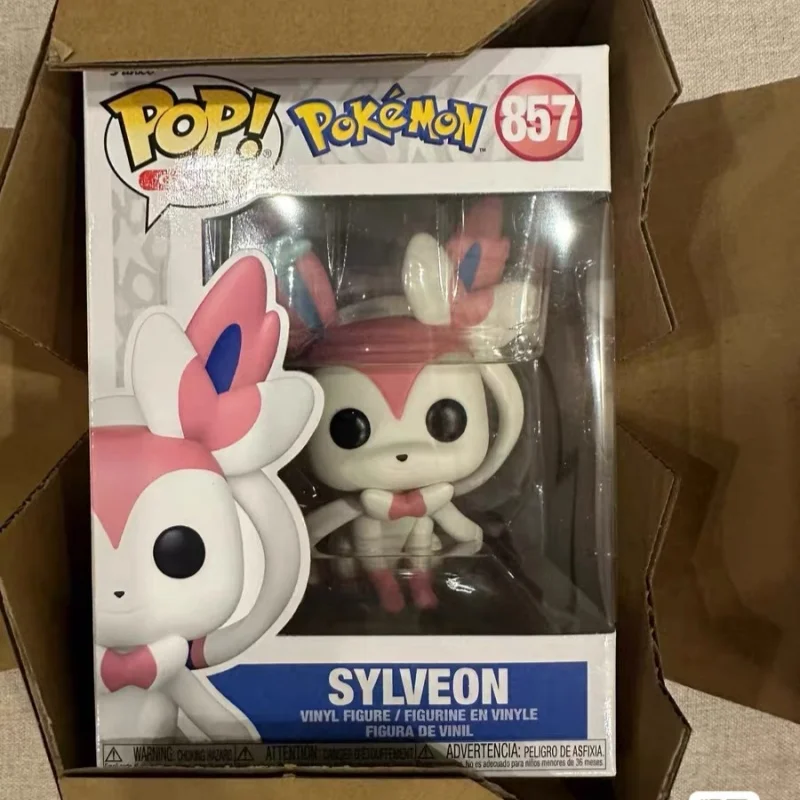Pokémon Oficial Sylveonnymphali·Feelinara # Figura Coleccionable Funko Pop Anime Modelo 857 Edición Limitada Juguetes de Colección Regalo para Niños