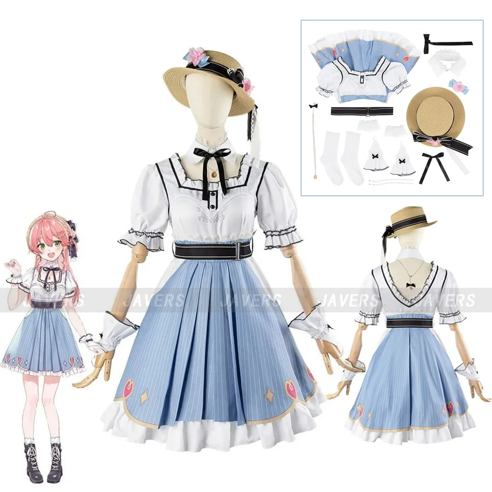 

Sakura Miko Cosplay Anime Virtual YouTuber Costume Hololive Birthday 3D Outfit Dress Uniform Woman Lovely Carnival Party Suit