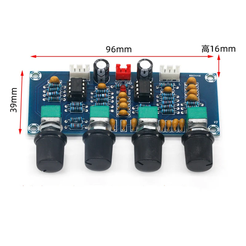 XH-A901 NE5532 Tone Board preamp Pre-amp With treble bass volume adjustment pre-amplifier Tone Controller For amplifier Board